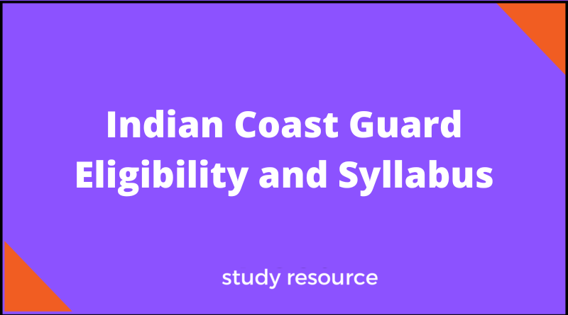 Indian cost guard elligibility