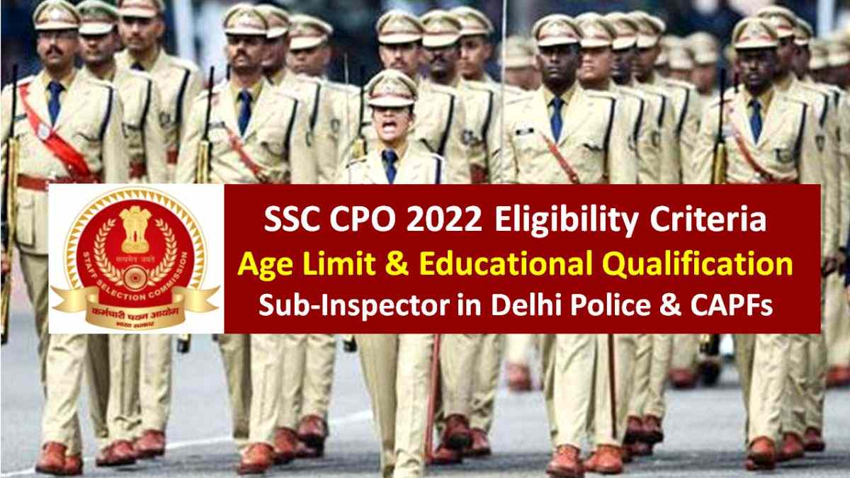 SSC Sub-Inspector SI in Delhi Police and Central Armed Police Forces Examination 2022 CPO SI Paper II Answer Key for 4300 Post