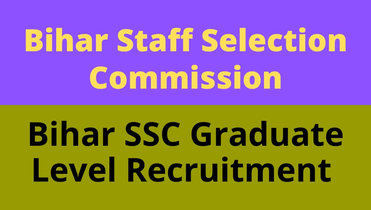 Bihar BSSC Graduate Level Result, Main Phase II Exam Online Form 2023 for 2187 Post